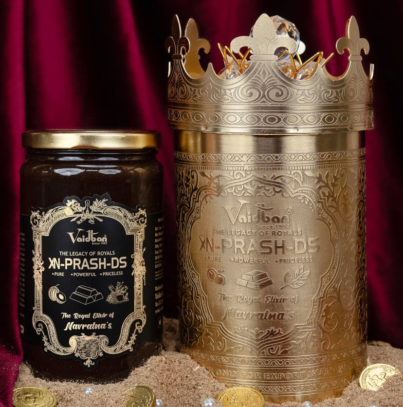 XN-Prash-DS, Xtra Premium Chyawanprash · The Legacy of Royals
